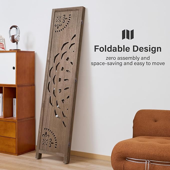 66.9Inch Wooden Room Partition - Image 5