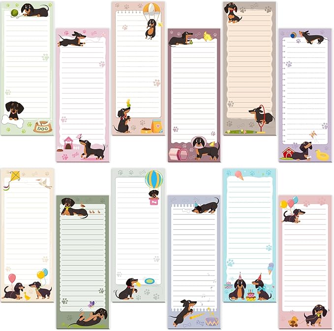 Gersoniel 12 Packs Magnetic Notepads by Gersoniel