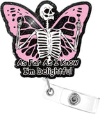 Aoryalps I AM Delightful Retractable Badge Reel Holder Retractable by Unknown