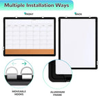 Monthly Calendar Whiteboard, Magnetic Dry Erase Board, Double-Sided White Board - Image 3