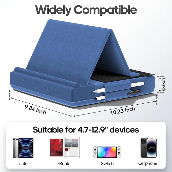 KDD Tablet Pillow Stand, Bed and Desk, Foldable Soft Pad Dock - Image 8