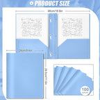 Lincia 100 Pcs Plastic Folders - Image 2