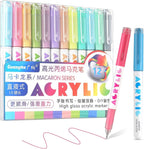 kander Acrylic Gel Pens, 12 Colors Highlighter Acrylic Gel Ink Pens by Yourcreativeassistant