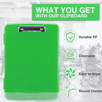 Sooez Clipboard with Storage, High Capacity Nursing Clip Board 8.5 x 11 with - Image 4