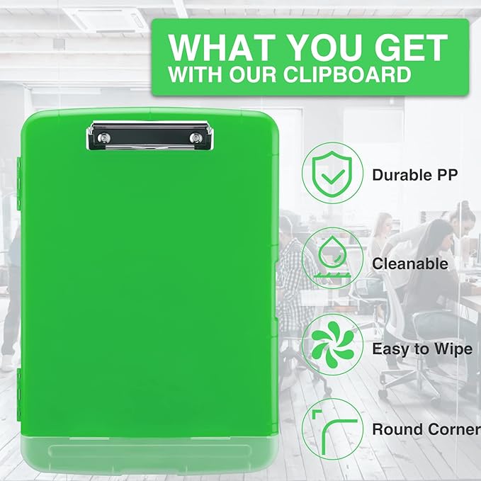 Sooez Clipboard with Storage, High Capacity Nursing Clip Board 8.5 x 11 with - Image 4