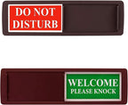 Do Not Disturb Sign & Please Knock Sign – Non-Scratch Magnetic Door Hanger by SXKRHW