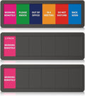 2PK Office Door Signs 6 Options Do Not Disturb, Please Knock, In A Meeting by EliteSign