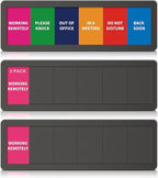 2PK Office Door Signs 6 Options Do Not Disturb, Please Knock, In A Meeting by EliteSign
