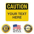 Custom Caution Sign, OSHA Sign, 24x30 Inches, 3M EGP Reflective .080 Aluminum - Image 8
