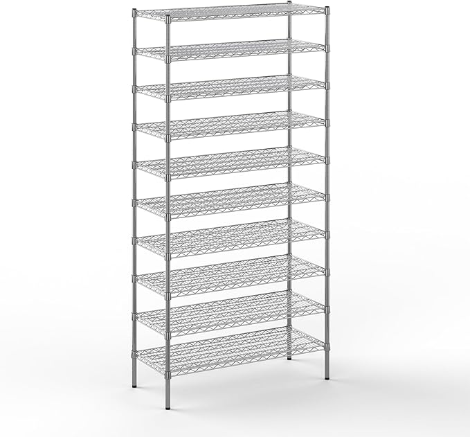 Regal Altair 18" Deep x 42" Wide x 86" Height Wire Shelving Kit | 10-Tier | NSF by Regal+Altair