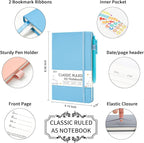 feela 5 Pack Notebooks Journals Bulk, Hardcover Classic Ruled Lined Journals - Image 2