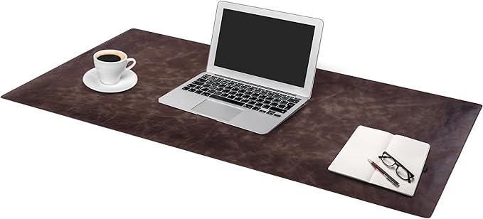 Node Leather Calfskin Leather Desk Pad – Executive Office Desk Mat - Image 6