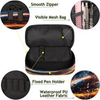 Pardick American Football Fire Pencil Case，Big Capacity Pencil Pouch Coin Pouch - Image 5