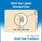 2024 Year Labels, Doctor Stuff 2024 Chart Stickers, Col'R'Tab/Tabbies Style - Image 4