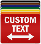 Custom Arrow, Custom Directional Sign, Two way Arrow, 36x48 Inches, Reflective by MySignCenter