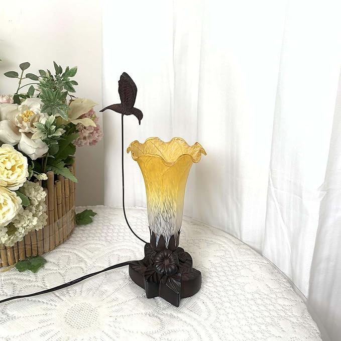 Bieye LS07 Lily Flower Blown Glass Lampshade - Image 5