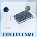 WILLBOND 500 Pack Map Push Pins Map Tacks Small Round Head Push Pins Thumb Tacks - Image 3