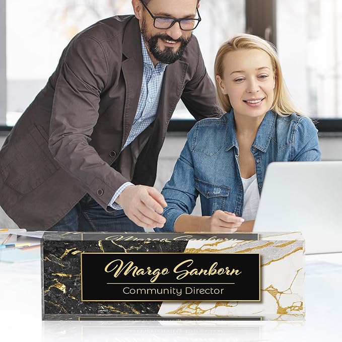 Personalized Name Plate for Desk Custom Acrylic Desk Name Plate Custom Employee - Image 4