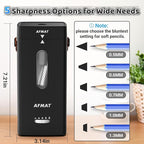 AFMAT Electric Pencil Sharpener, Fully Automatic Pencil Sharpener, Auto in & Out - Image 3