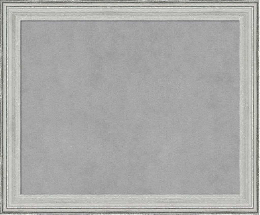Amanti Art Silver Framed Magnetic Board 19x23 Small Vision Board