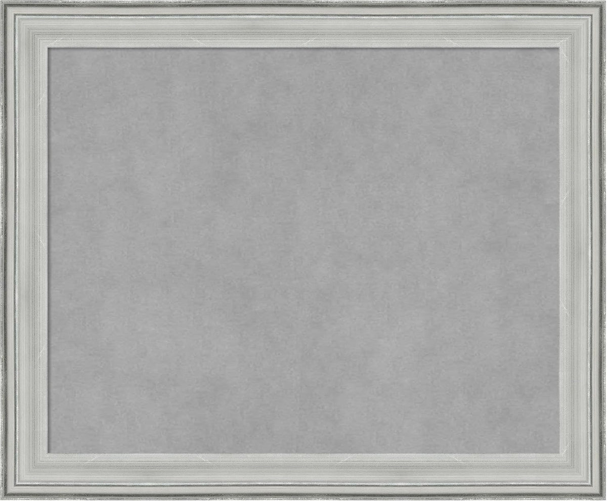 Amanti Art Silver Framed Magnetic Board 19x23 Small Vision Board