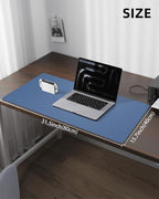 Leather Desk Pad Protector, Mouse Pad, Office Desk Mat, Non-Slip PU Leather - Image 5