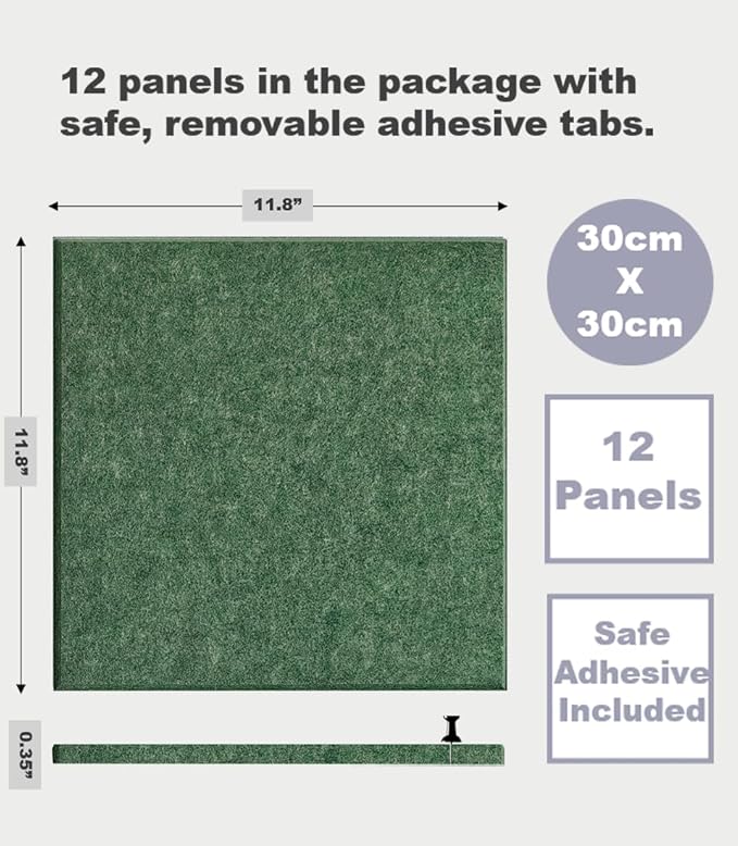 DECORITA Green Cork Board Alternative | Giant Pin Board Notice Board | Felt - Image 4