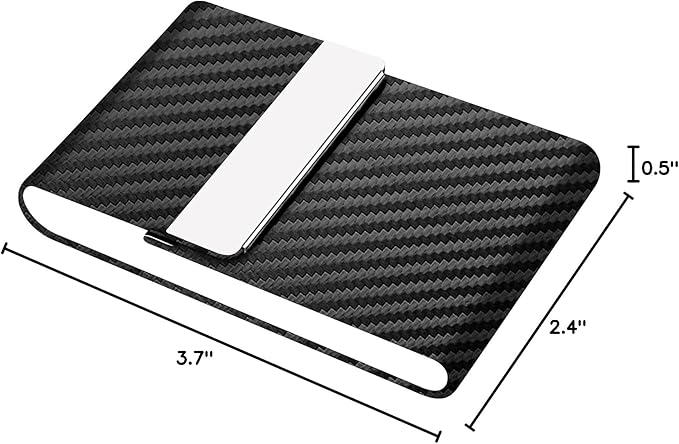 Padike Professional Business Card Holder PU Leather Business Card Case Name - Image 7