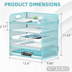 Supeasy 5 Trays Paper Organizer Letter Tray - Image 5