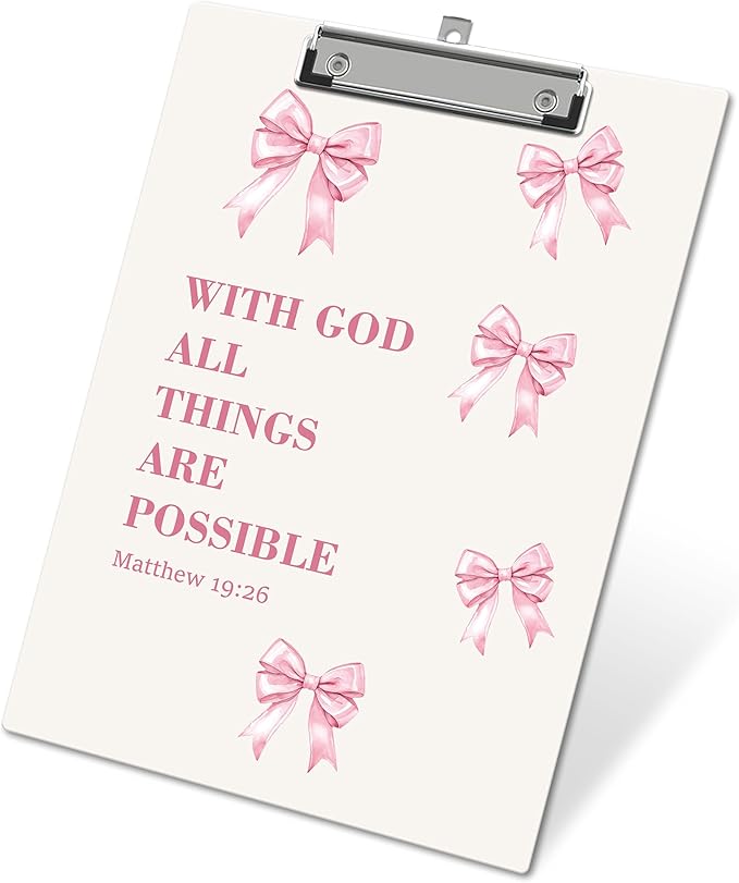APIILVPQ Bible Verse Clipboard, Christian Wooden Clip Boards by Unknown