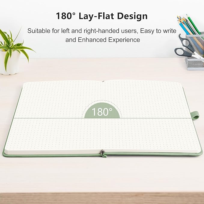 RETTACY Bullet Dotted Journal Notebook, 320 Numbered Pages, A5 Medium Size - Image 6