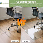 JAMBALAY 55″×46″ Tempered Glass Chair Mat, Heavy Duty Glass Office Floor Mat - Image 5