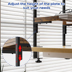 ART-GIFTREE Clamp On Desk Shelf 2-Tier, 12.5 inche Wood Shelving Unit - Image 7