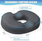 BlissTrends Donut Pillow Seat Cushion, Donut Chair Cushions - Image 2
