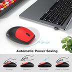 MOFII Wireless Keyboard and Mouse Combo Silent, Slim Compact 2.4G USB Full Size - Image 4