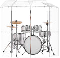 portable drum shield w/deflectors | 4-panels 2ft x, main product view