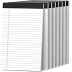 8 Pack Note Pads 5 x 8 Inch Small Legal Pads 5 x 8 White Notepad 5 x 8 by Nichela