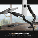 SIAGO Dual Monitor Stand, 15 to 32 Inch Monitor Arm, Adjustable Monitors Mount - Image 8