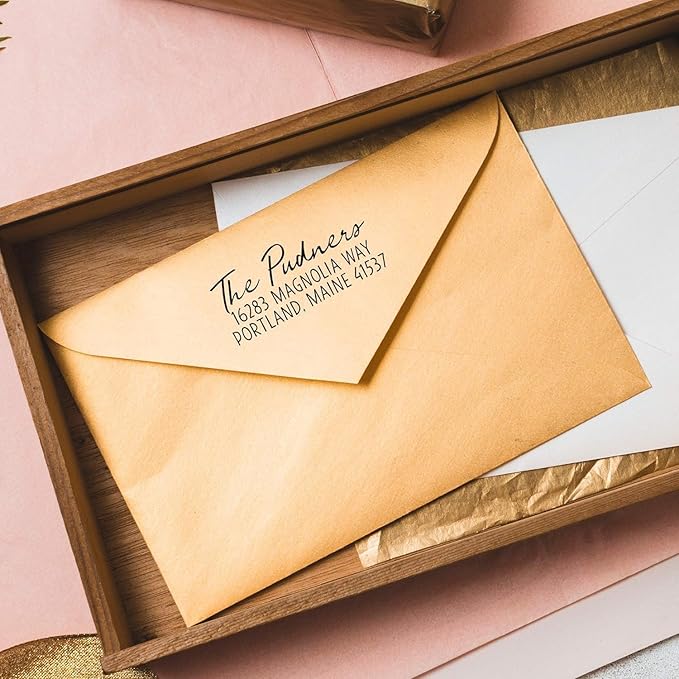 Self Inking Modern Address Stamps | Custom Return Address Stamper - Image 9