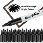 cloudriver Permanent Markers, 148 Pack Black Permanent Markers Set, Fine Point - Image 5