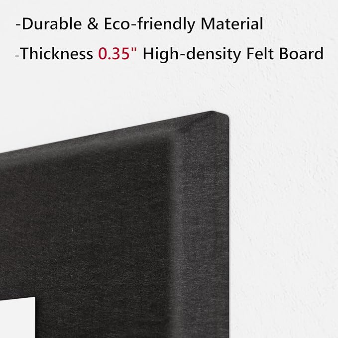 Neatsure Large Cork Board for Wall, 12 Panels Felt Tiles Tack Push Pin Board - Image 4