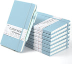 feela 8 Pack Notebooks Journals Bulk, Hardcover Notebook Classic Ruled Lined by feela