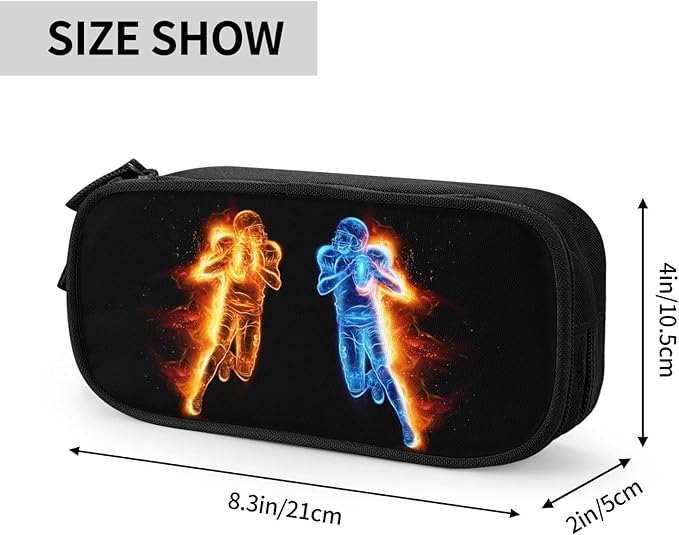 Large Storage Black Pencil Case Sports Pencil Box - Image 3