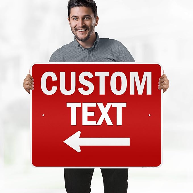 Custom Arrow, Custom Directional Sign, Left Arrow, 24x30 Inches, 3M EGP - Image 2