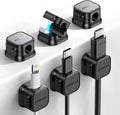 6 Pack Magnetic Cable Clips Cord Holder, Under Desk Cable Management, JOYROOM by JOYROOM