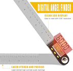 Delgada 8 inch/200mm Digital Angle Finder Ruler - Image 5