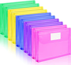 Forvencer Binder Pocket, 4X Regular Capacity, 10 Pack Super Heavyweight Plastic by Forvencer