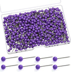 WILLBOND 500 Pack Map Push Pins Map Tacks Small Round Head Push Pins Thumb Tacks by Willbond+Technology+Limited