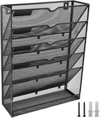 EASEPRES Desk File Organizer Mesh 6-Tier, Hanging Wall Mount Document - Image 7
