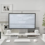 ROCDEER Bamboo Monitor Stand Riser by Rocdeer